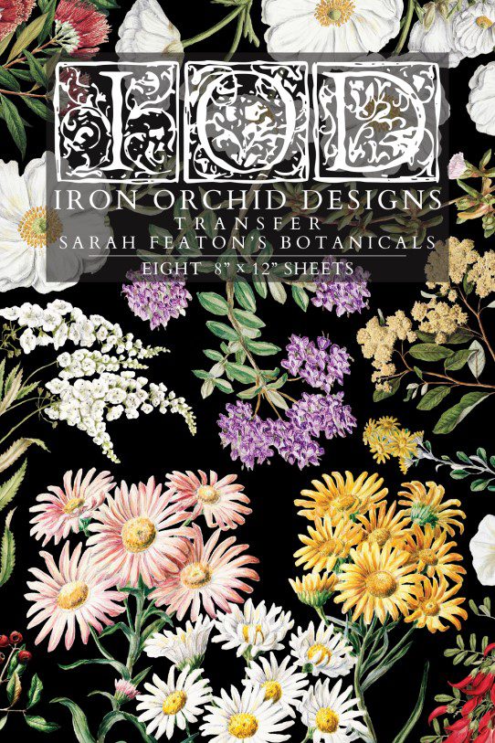 IOD dekorációs transzfer - Sarah featon’s botanicals