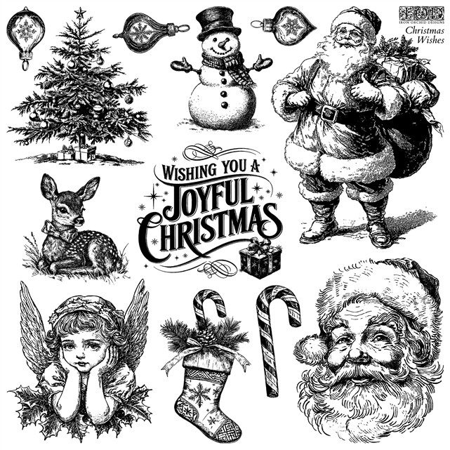 IOD Dekorációs Pecsét - CHRISTMAS WISHES