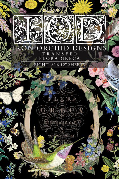 IOD dekorációs transzfer - Flora greca - Image 1