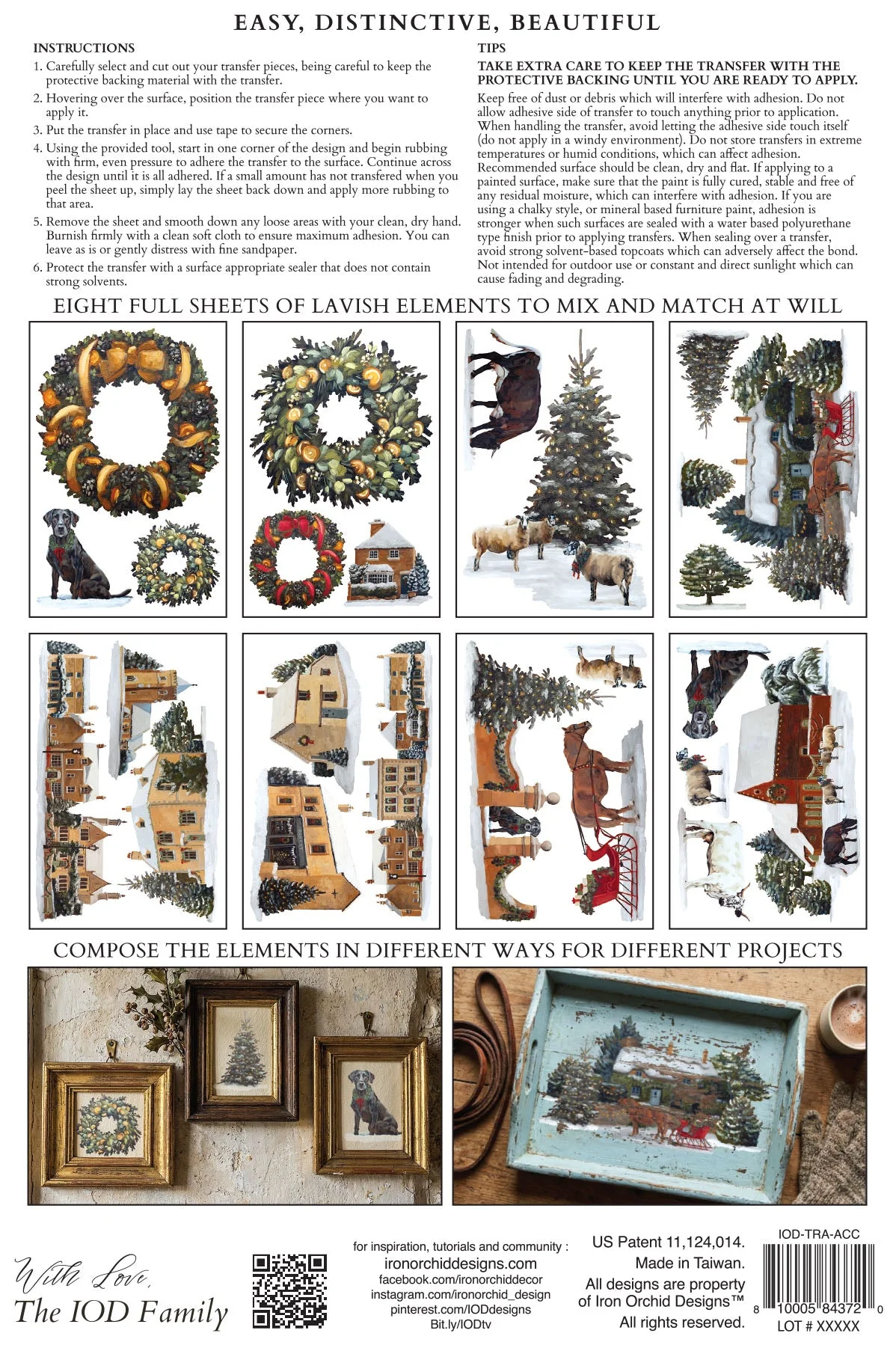 IOD dekorációs transzfer - A COTSWOLD CHRISTMAS - Image 2